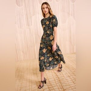 Ulla Johnson Ines Puff Sleeve Midi Dress, Size 4, $690